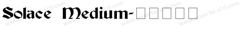 Solace Medium字体转换